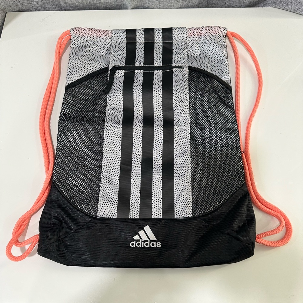Adidas drawstring sack pack. Pre owned